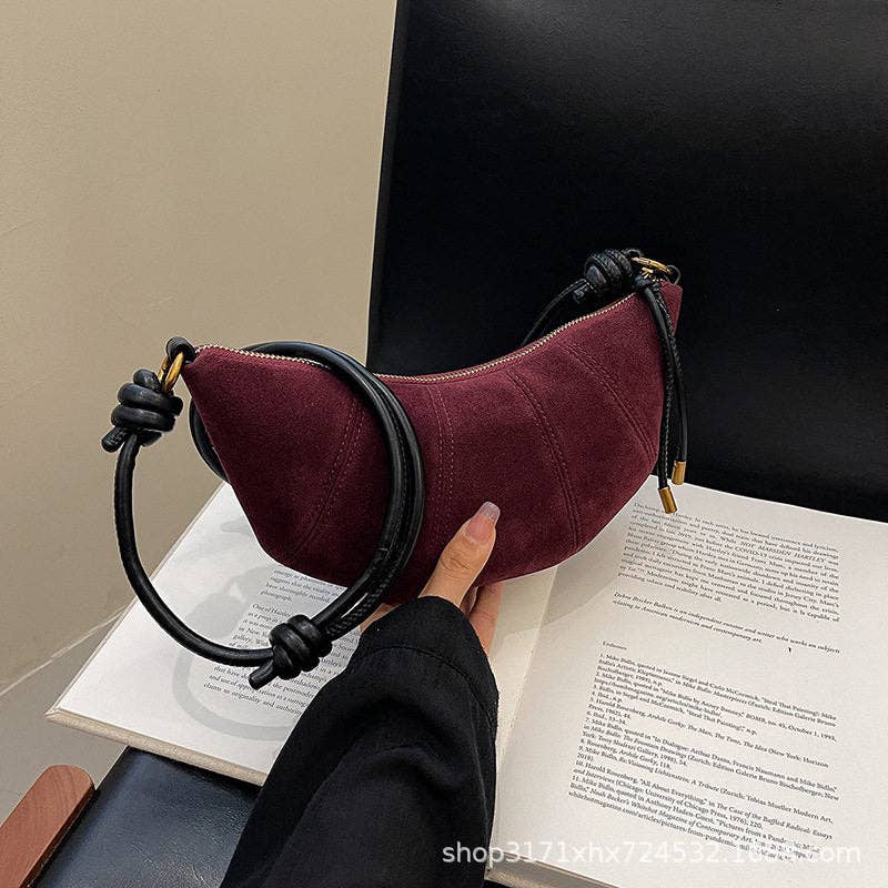Vintage Matte Hobo Bag 2024 Women's Shoulder Crossbody Purse