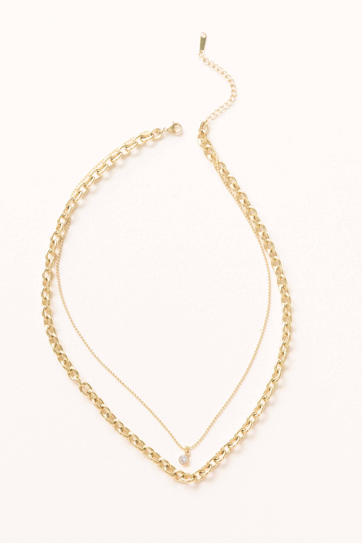 Lovoda Hamlet Layered Necklace - 14K Gold Plated