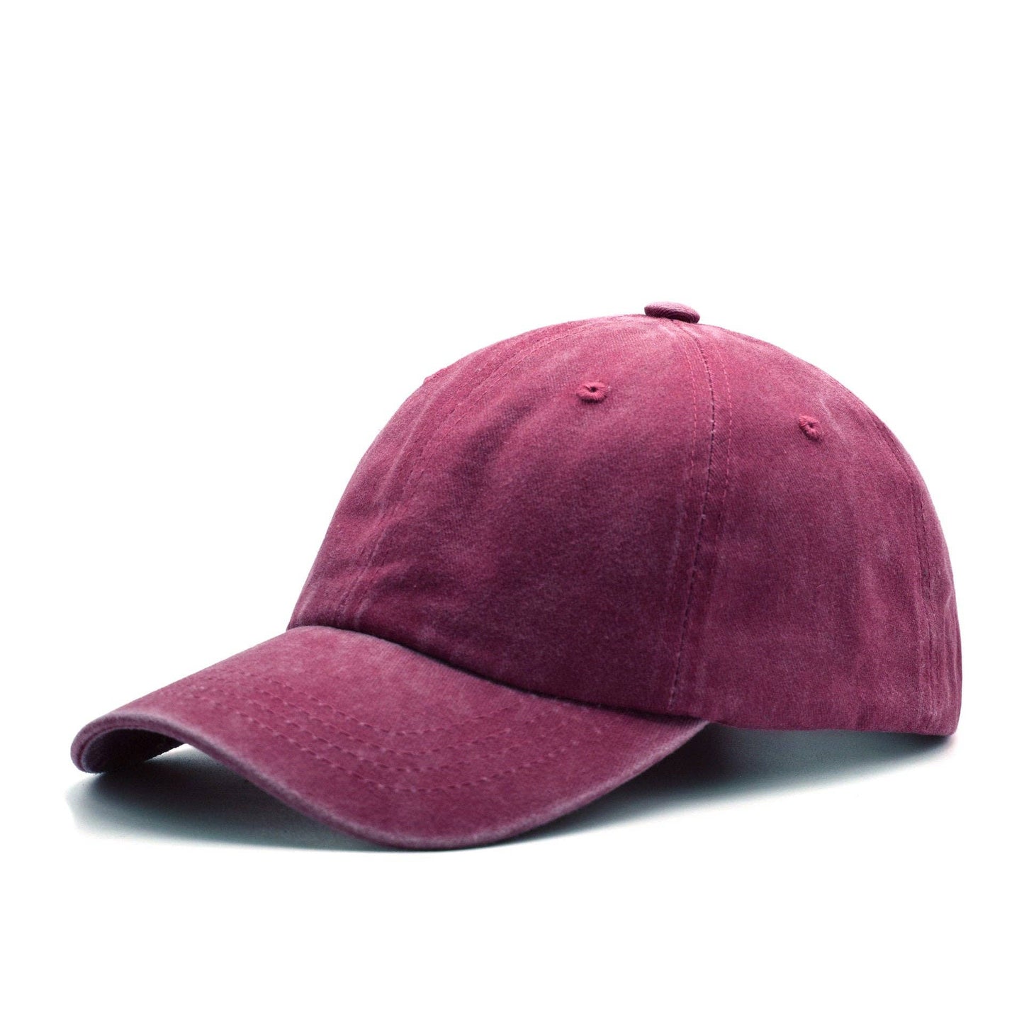 Washed Baseball Cap Blank Hat Four-Stitch Brim