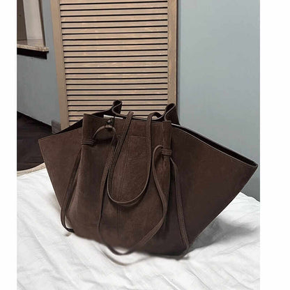 Autumn Winter Suede Wing Shoulder Bag Large Capacity