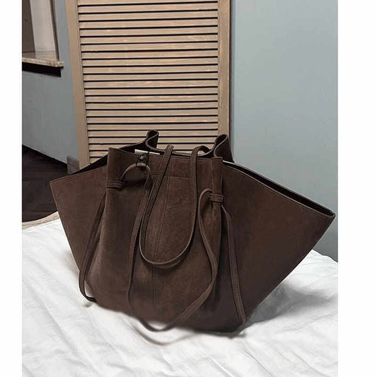 Autumn Winter Suede Wing Shoulder Bag Large Capacity