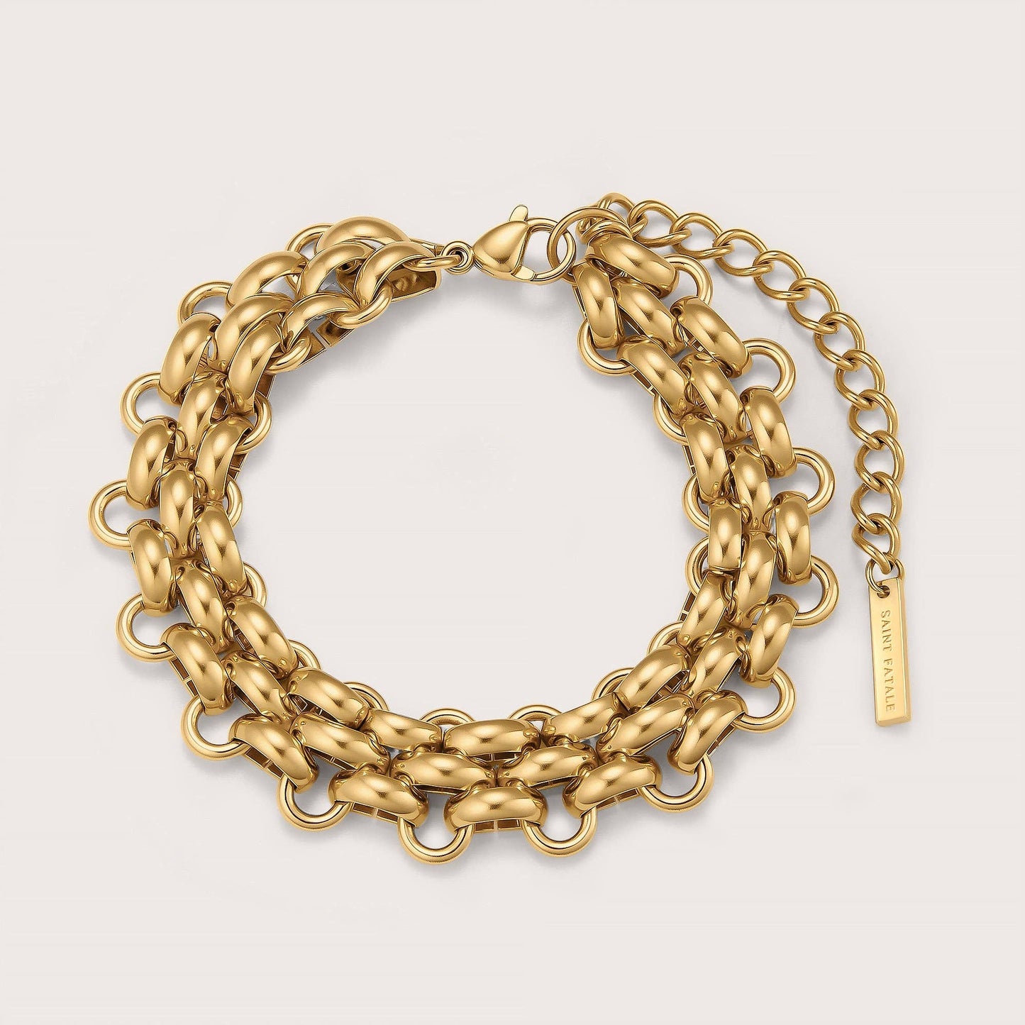 Saint Fatale Harper Heirloom Woven Chain Bracelet - Gold
