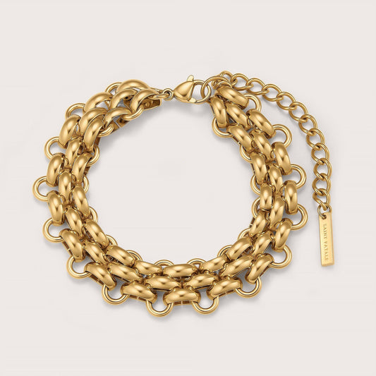 Saint Fatale Harper Heirloom Woven Chain Bracelet - Gold