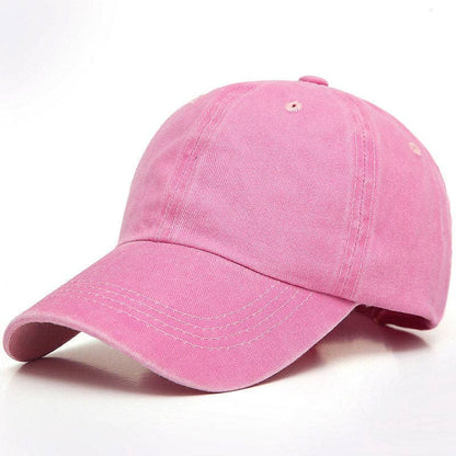 Washed Baseball Cap Blank Hat Four-Stitch Brim