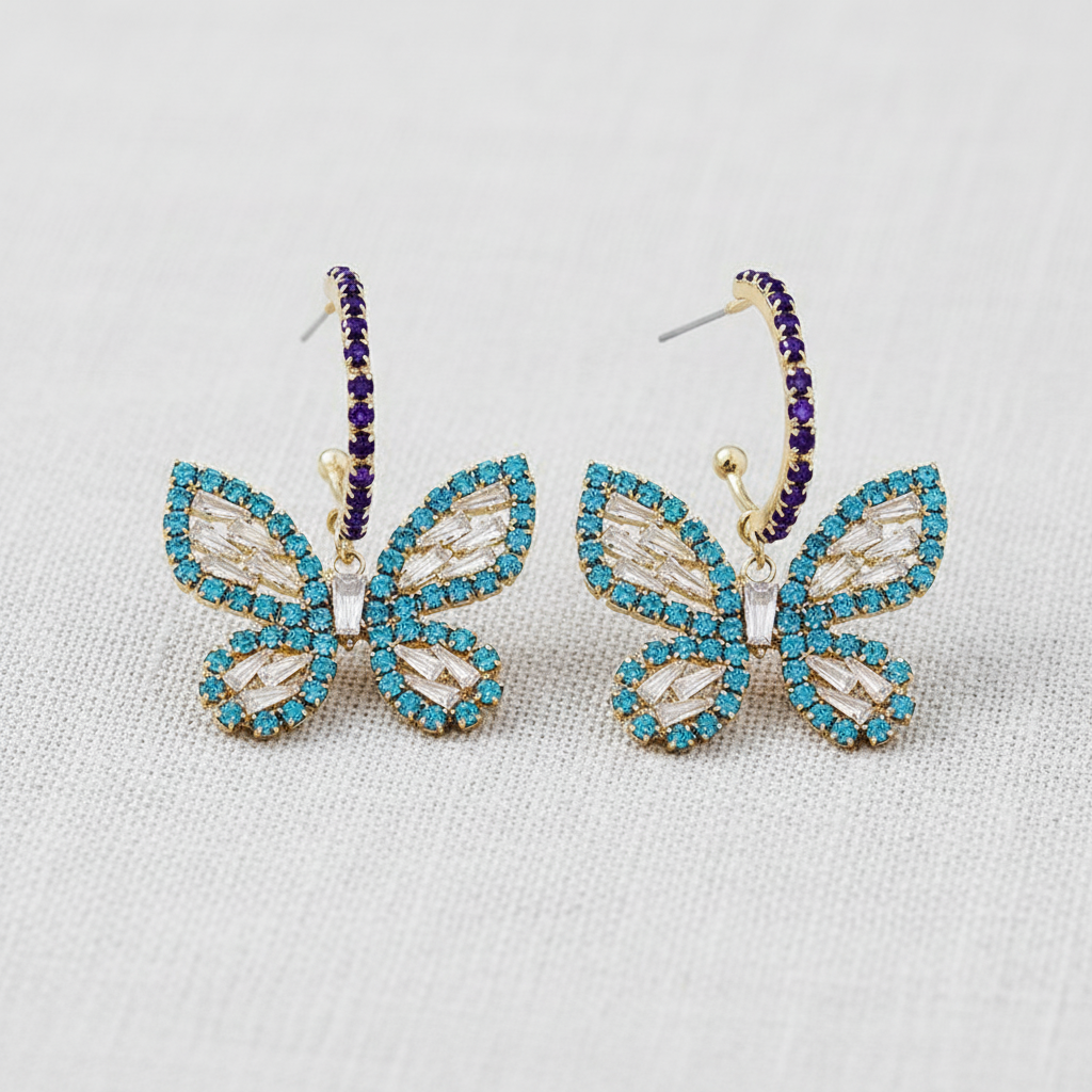 Butterfly Drop Earrings