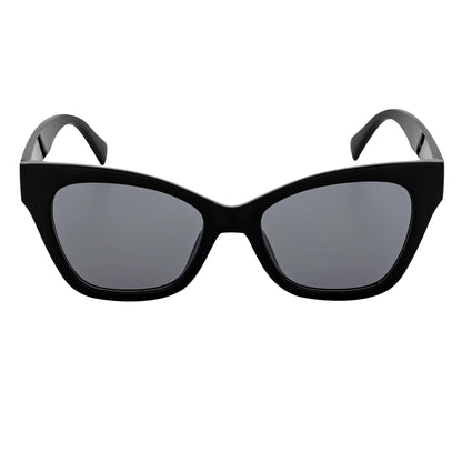 Morspecs Oversize Cat Eye Sunglasses - Audrey Blk/Smoke