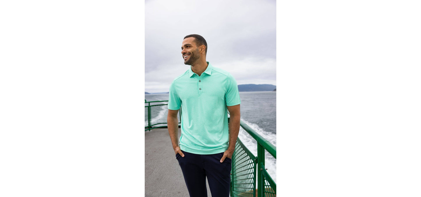 Cutter & Buck Forge Eco Stretch Recycled Mens Polo: Black / XL / MCK01236