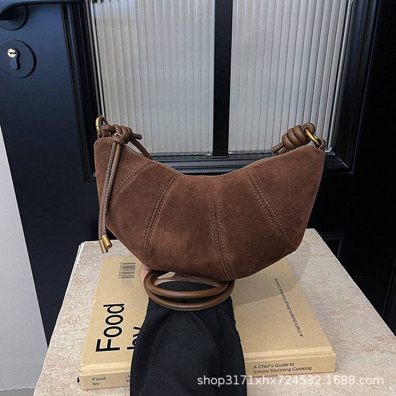 Vintage Matte Hobo Bag 2024 Women's Shoulder Crossbody Purse