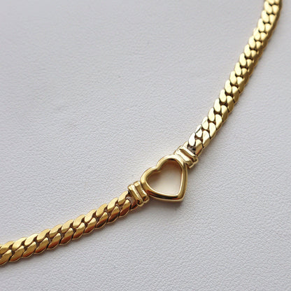 Jessa Heart Choker - Gold