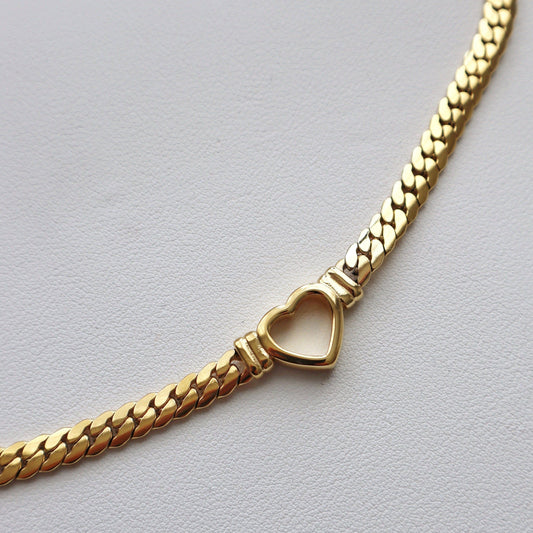 Jessa Heart Choker - Gold