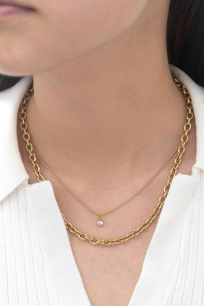 Lovoda Hamlet Layered Necklace - 14K Gold Plated