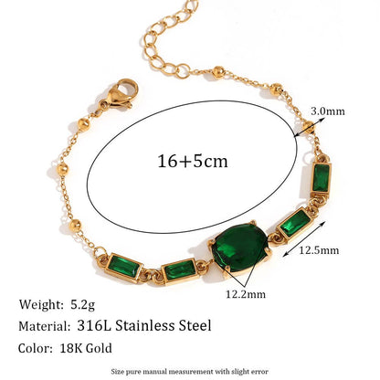 Multi Style 18K Gold Plated Steel Chain Bracelets - FGS