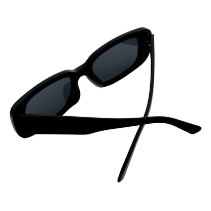 Morspecs 90's Sm Rectangle Sunglasses - Slim Blk/Smoke