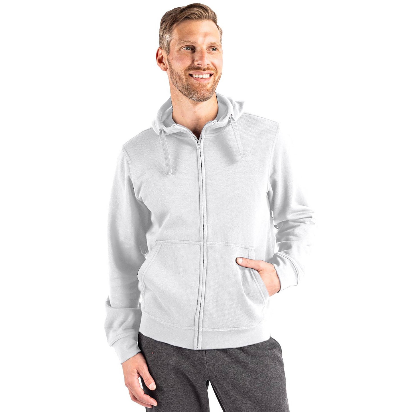 Clique Unisex Stockholm Full Zip Hoodie: Black / M