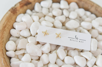 Bella Rey The Lainey Stud Earrings - 14K Gold Plated