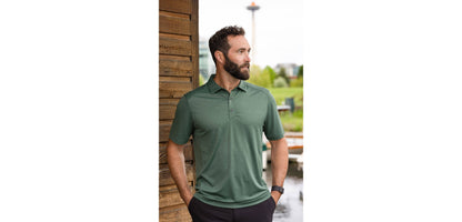 Cutter & Buck Forge Eco Stretch Recycled Mens Polo: Black / XL / MCK01236