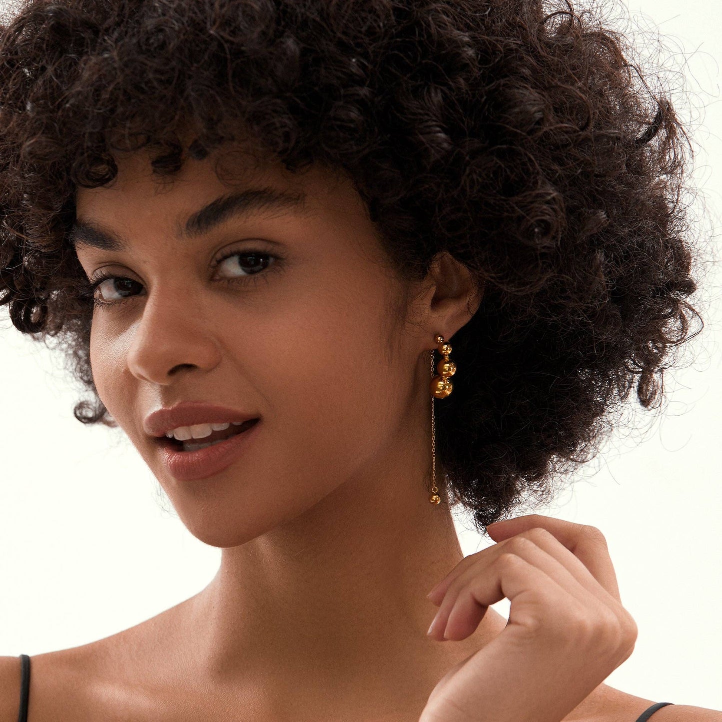RB Organic Textured Tear Drop Statement Earrings - 18K Gold Plated