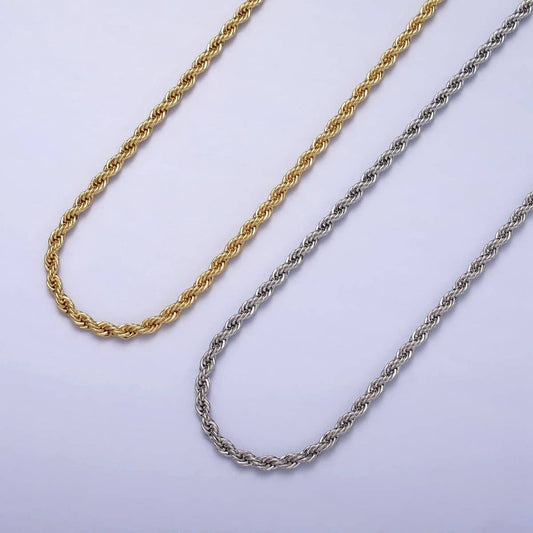 Rope Chain Necklace - 14K Gold Filled/18"
