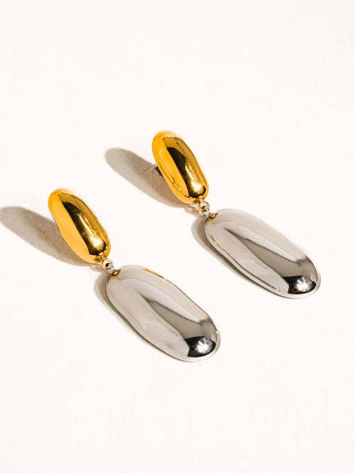 FM Gemali Classic Drop Earring - 18K Gold Plated