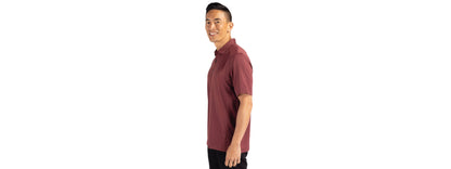 Cutter & Buck Forge Eco Stretch Recycled Mens Polo: Black / XL / MCK01236