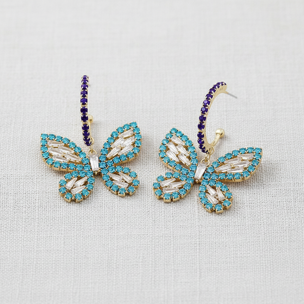 Butterfly Drop Earrings
