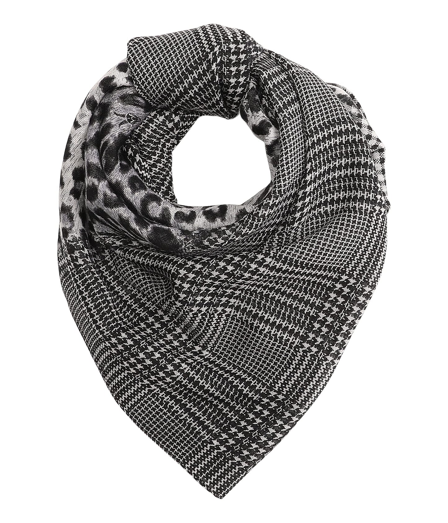 AllSaints Stripe Patchwork Oblong Scarf