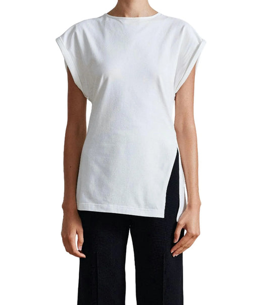 Apiece Apart Asymmetric Tunic Tee - White