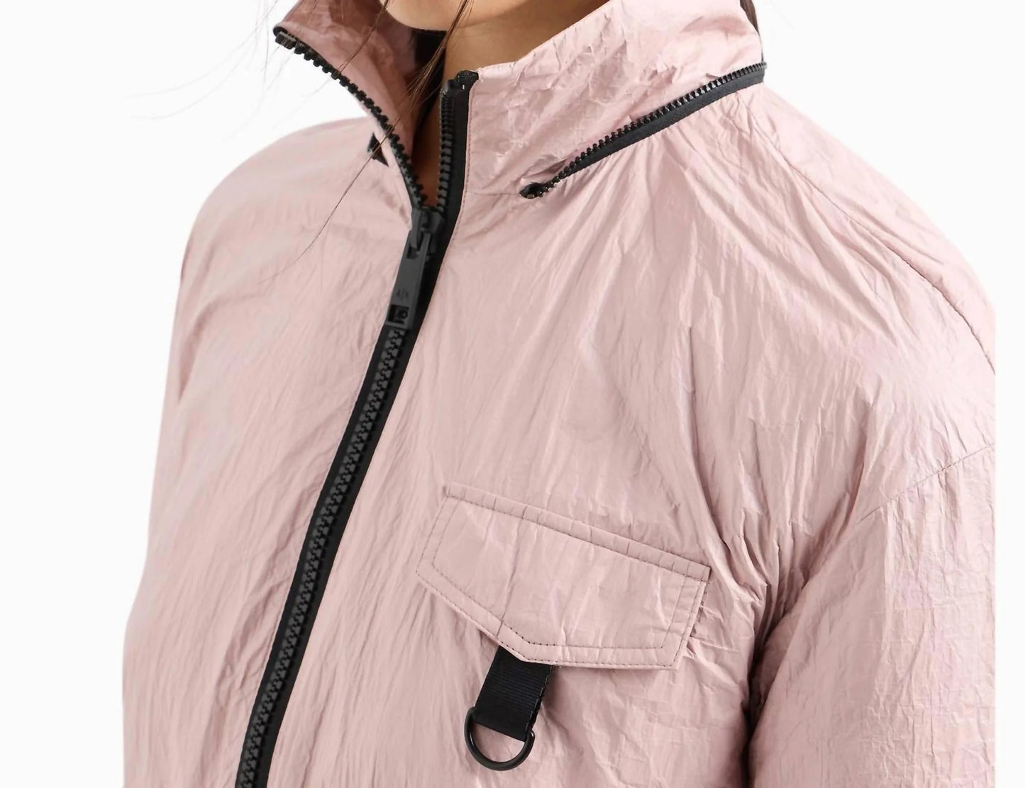 Armani Exchange Icon Cargo Pocket Jacket - Pink