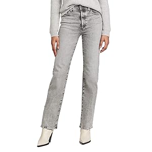 AG Alexxis High Rise Straight Leg Jeans - 25 Years Blackthorne 26