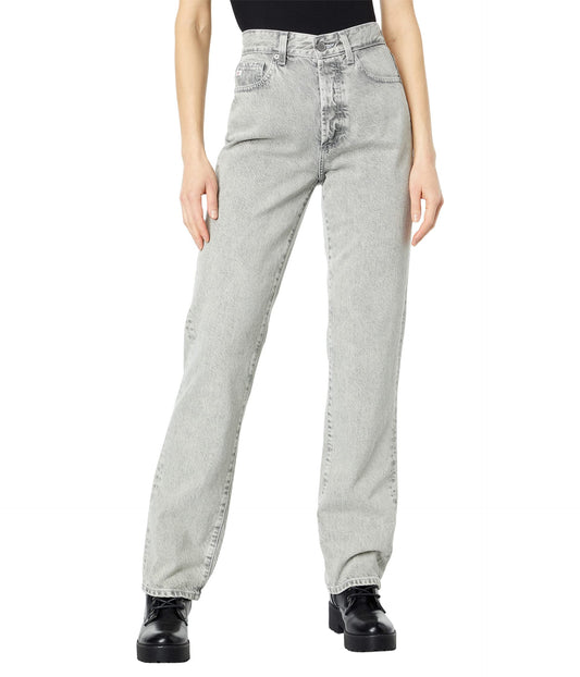 AG Alexxis High-Rise Vintage Straight Denim - Chalkboard 29/31