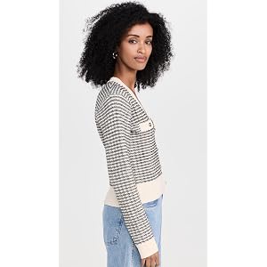 ASTR the Label Ellroy Cardigan - Blk/Cream