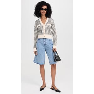 ASTR the Label Ellroy Cardigan - Blk/Cream