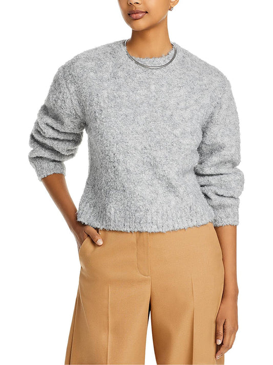 Bella Dahl Wool Blend Crewneck Sweater - Heather Stone