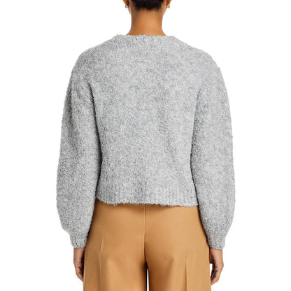 Bella Dahl Wool Blend Crewneck Sweater - Heather Stone