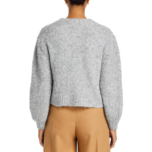 Bella Dahl Wool Blend Crewneck Sweater - Heather Stone