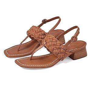 Bernardo Johanna Thong Sandle - Luggage Antique Calf 9