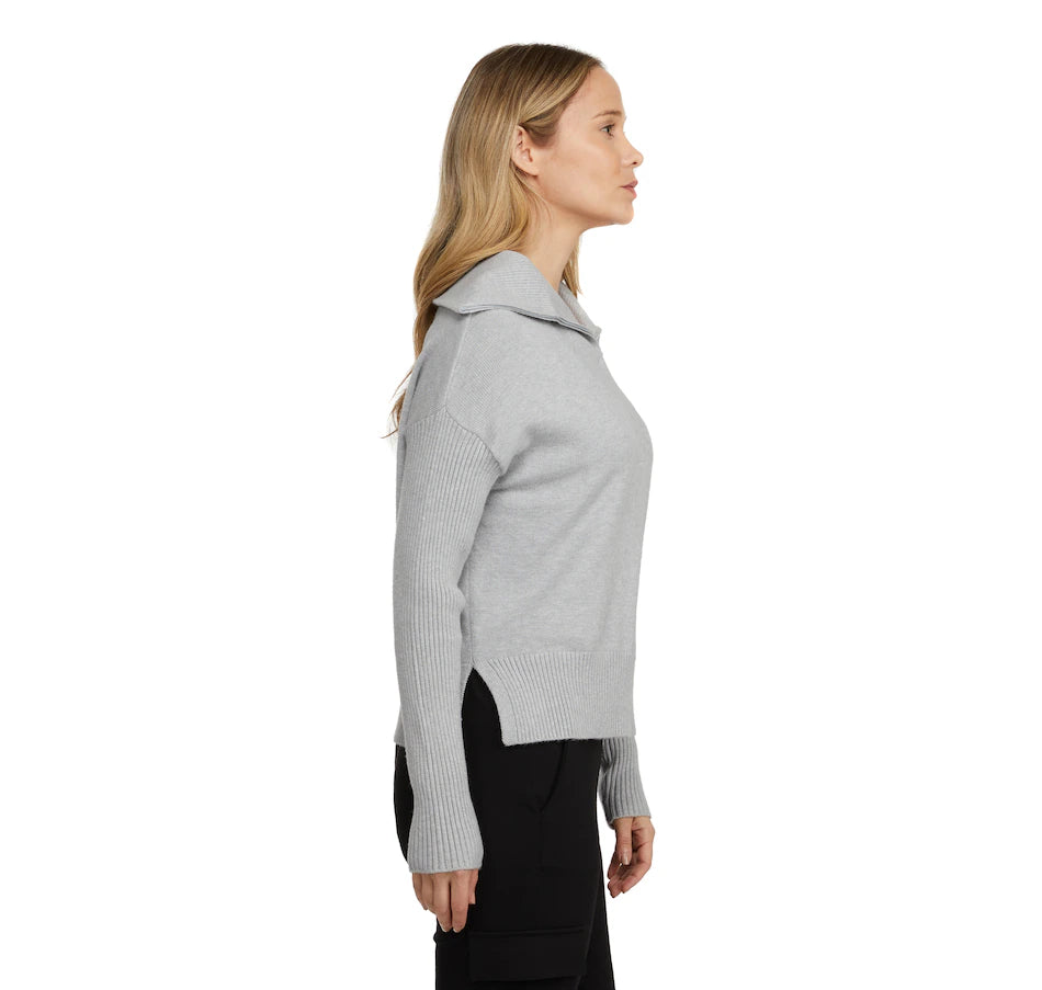 Badgley Mischka 1/2 Zip Sweater - Grey