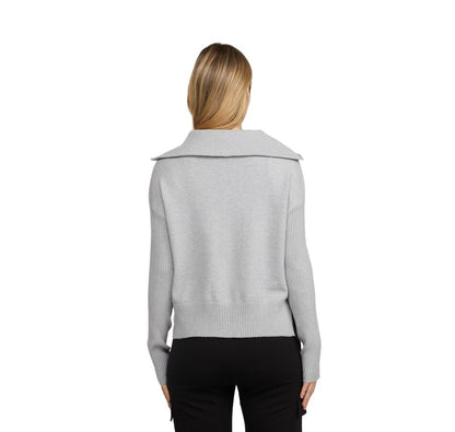 Badgley Mischka 1/2 Zip Sweater - Grey