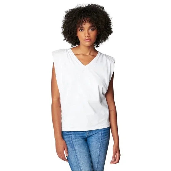 [BlankNYC] Shoulder Pad Tank Top - Wht