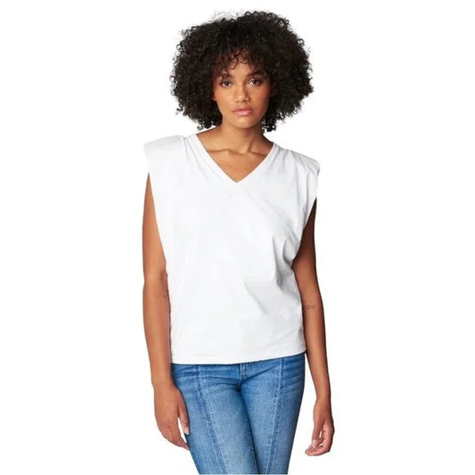 [BlankNYC] Shoulder Pad Tank Top - Wht