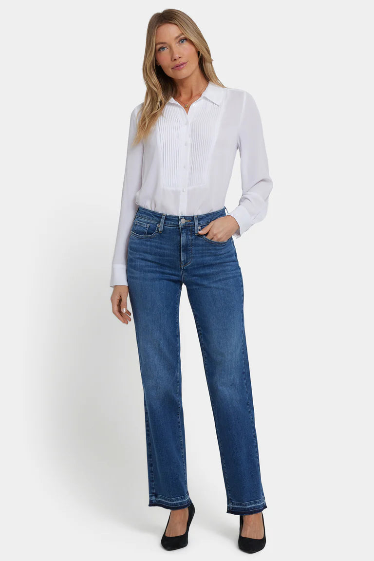 NYDJ Bailey Relaxed Denim Straight Leg Jean - Blue 10