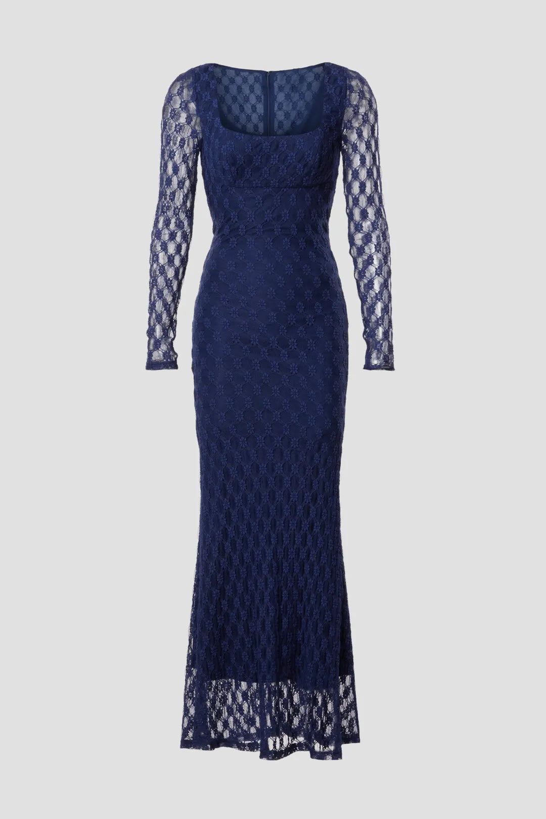Bardot Adoni Lace Long Maxi Dress - Navy