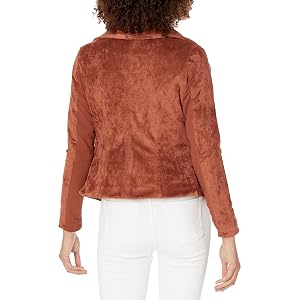 [BLANKNYC] Faux Suede Moto Jacket - Amber
