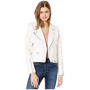[BLANKNYC] On The Rocks Vegan Leather Moto Jacket - White
