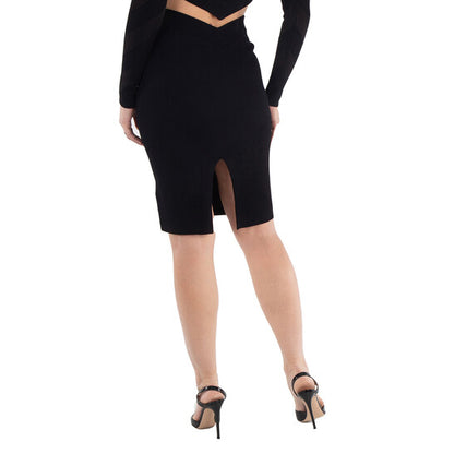 Burberry Octavia V Waist Pencil Skirt - Black