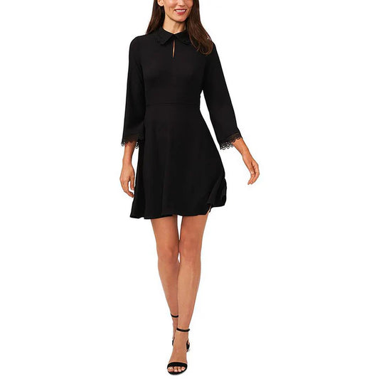 Cece Opalescent Skies Dress - Black