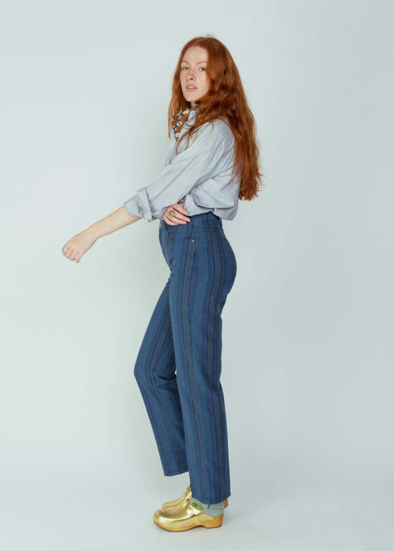 Chloé Stora Ruby Stripe Denim Trouser - 34