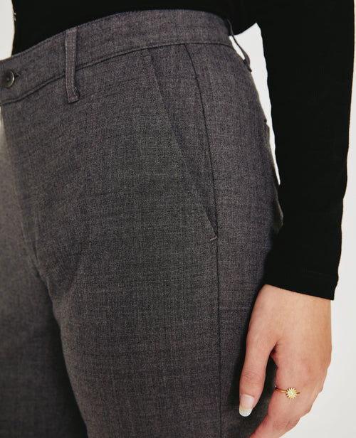 AG Caden Tailored Mid Rise Straight Leg Pants - Grey 26