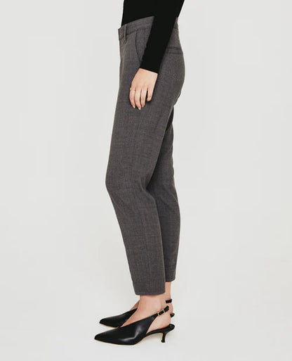 AG Caden Tailored Mid Rise Straight Leg Pants - Grey 26