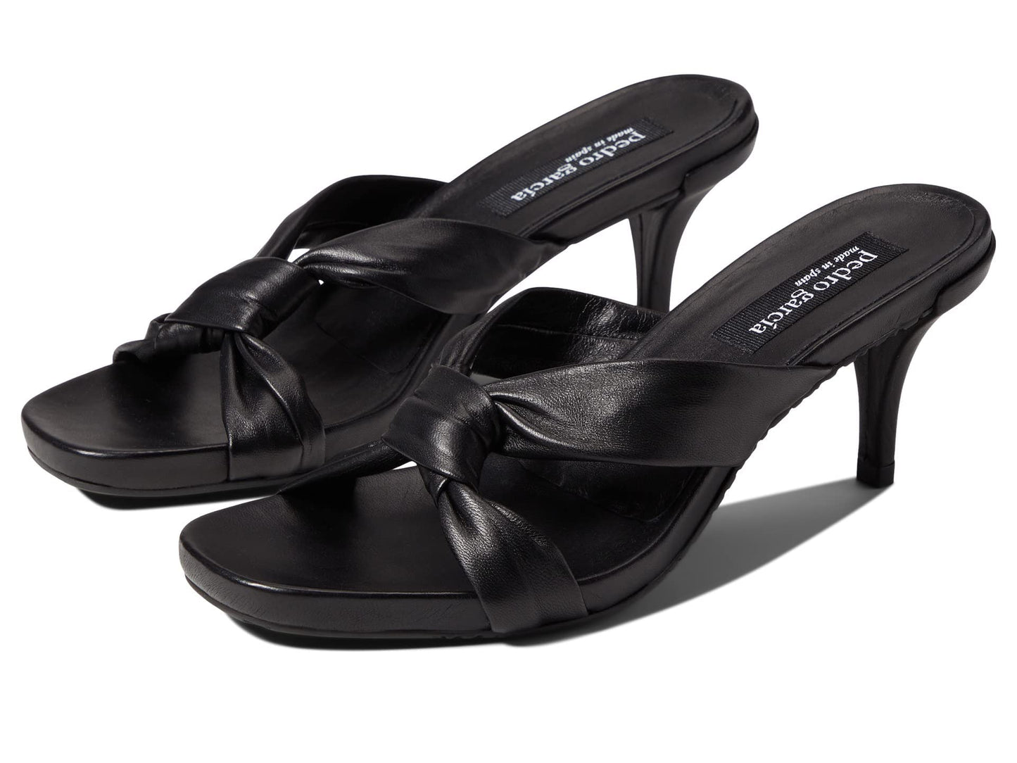 Pedro Garcia Cadme Heel - Black Nappa Leather EU 40/US 10